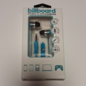 Billboard Blue Stereo In-Ear Earbuds